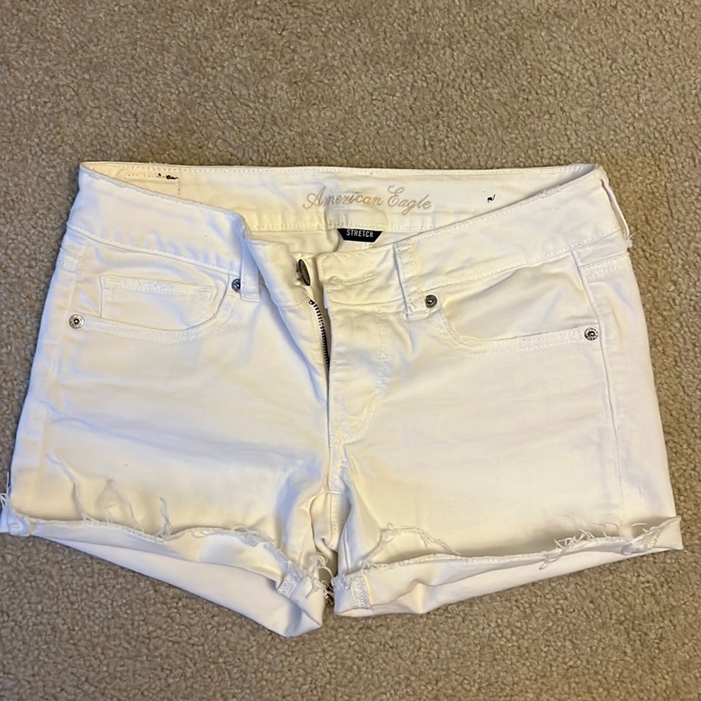 American eagle white Jean shorts
